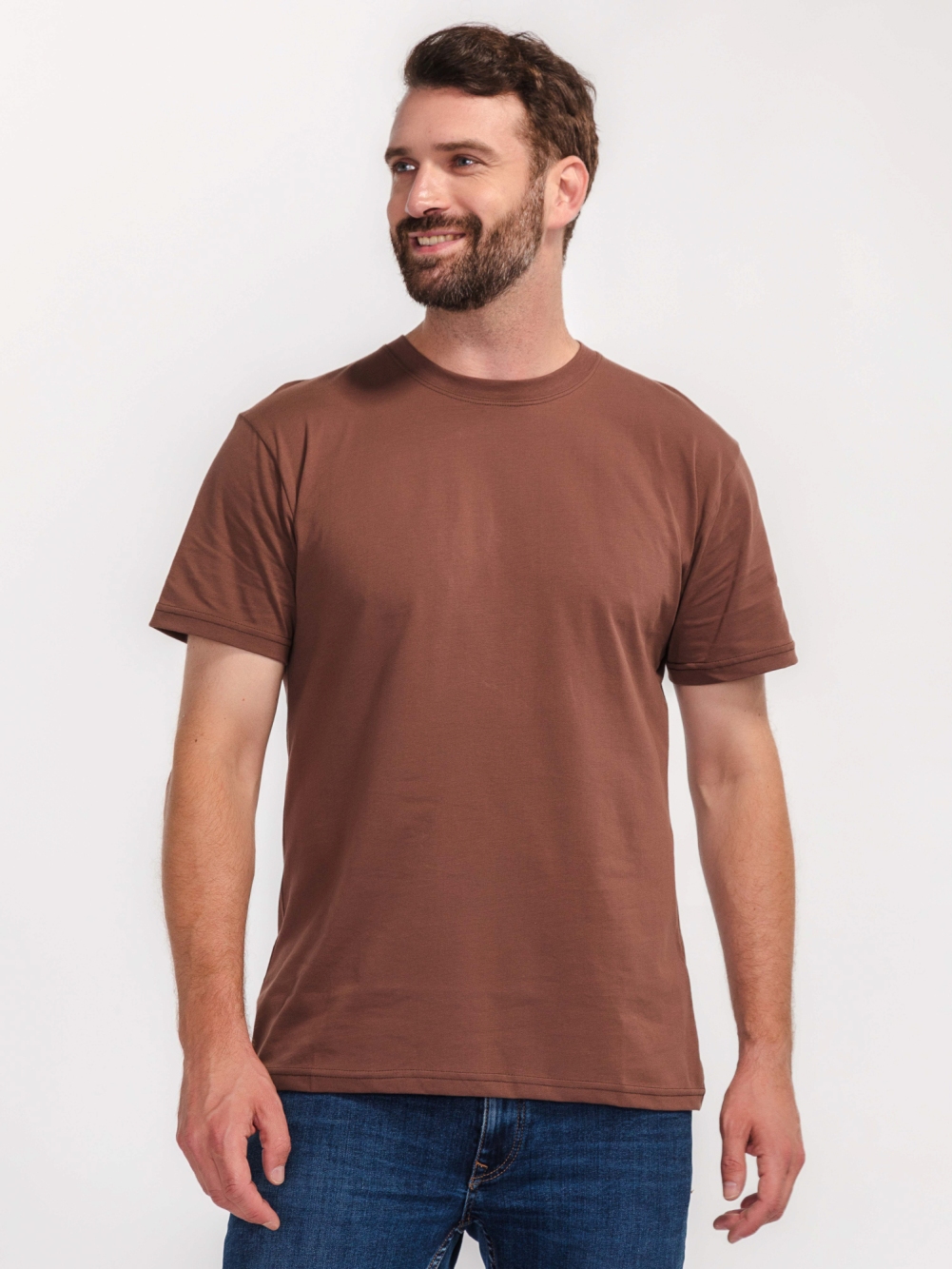 Футболка мужская Баракат-Текс, 100% хлопок, кофейный, 50-52