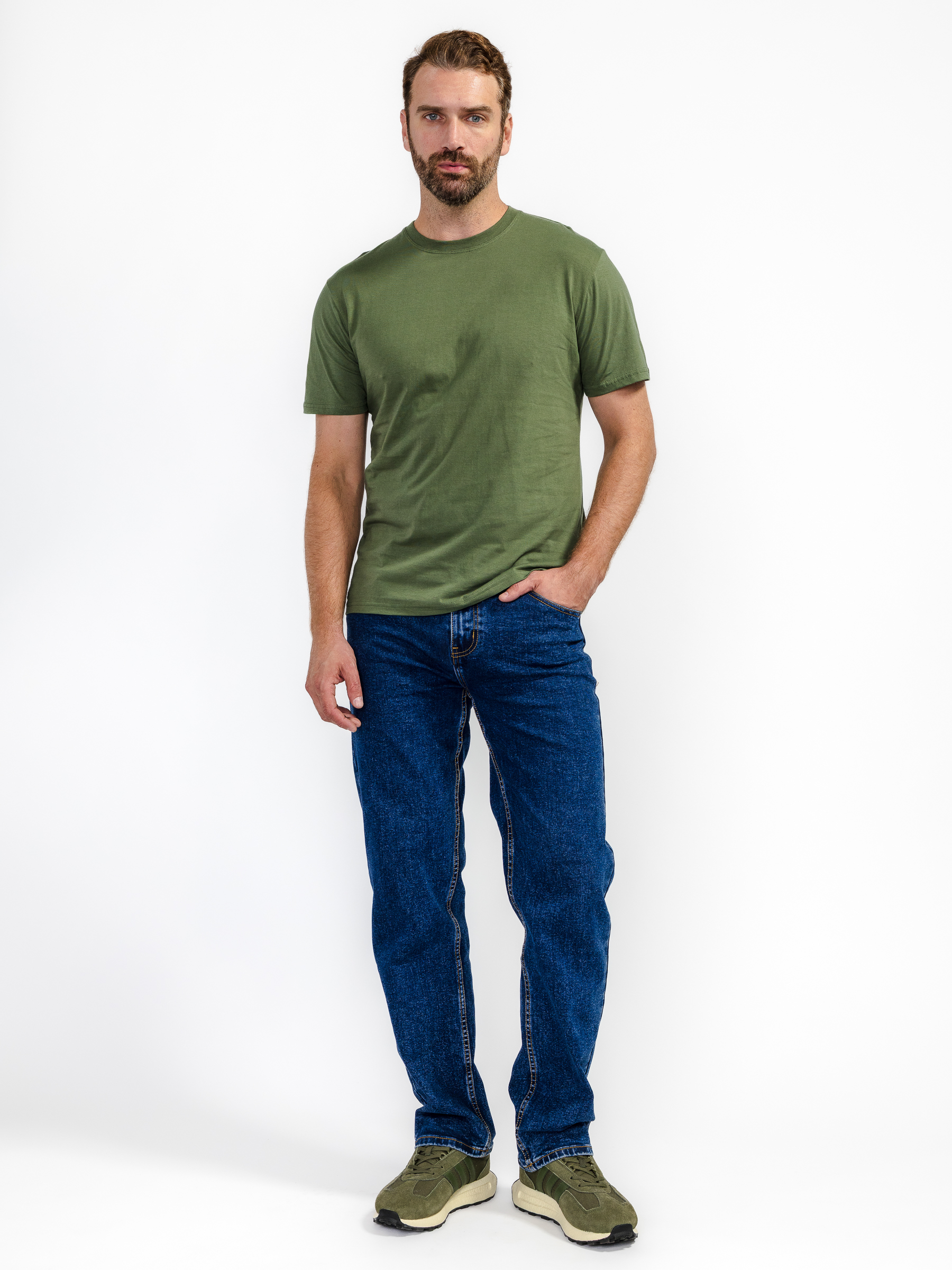 Футболка мужская Баракат-Текс, 100% хлопок, хаки, 52-54